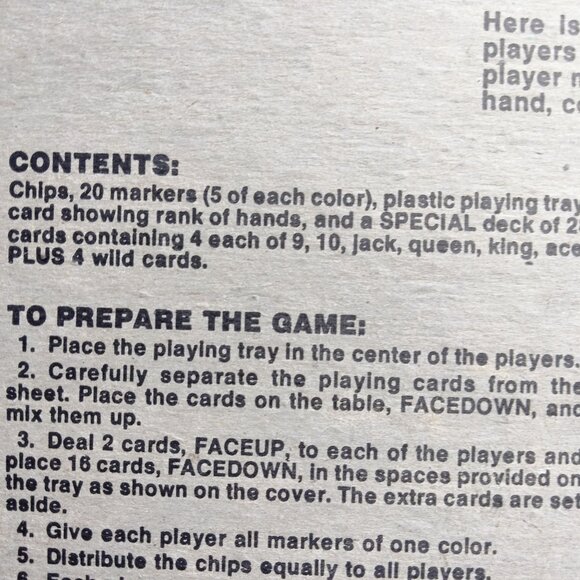 Deception The Memory Poker Game Vintage 1975 - Picture 13 of 16